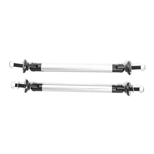 Set 2 x tije sustinere prelungire bara, argintiu, 250mm