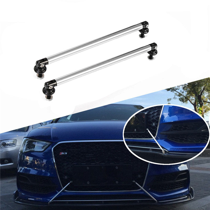 Set 2 x tije sustinere prelungire bara, argintiu, 250mm