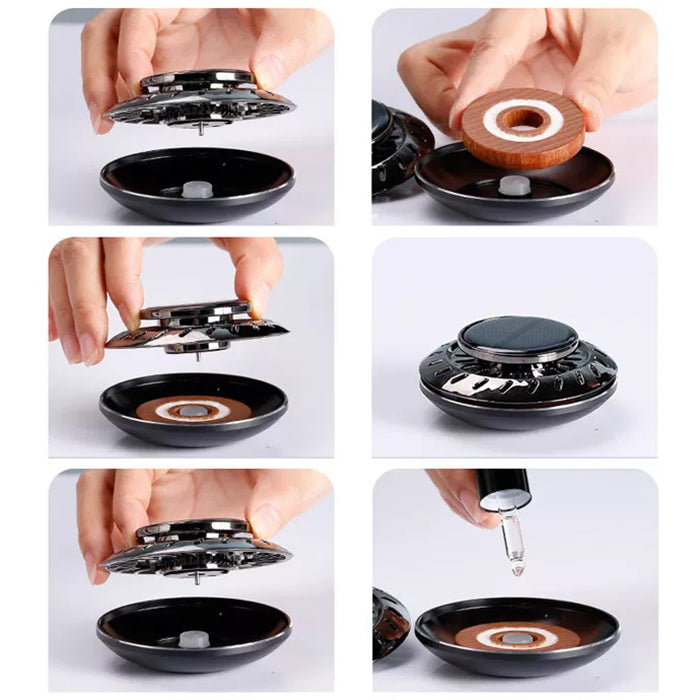 Mini odorizant auto cu incarcare solara, JG009