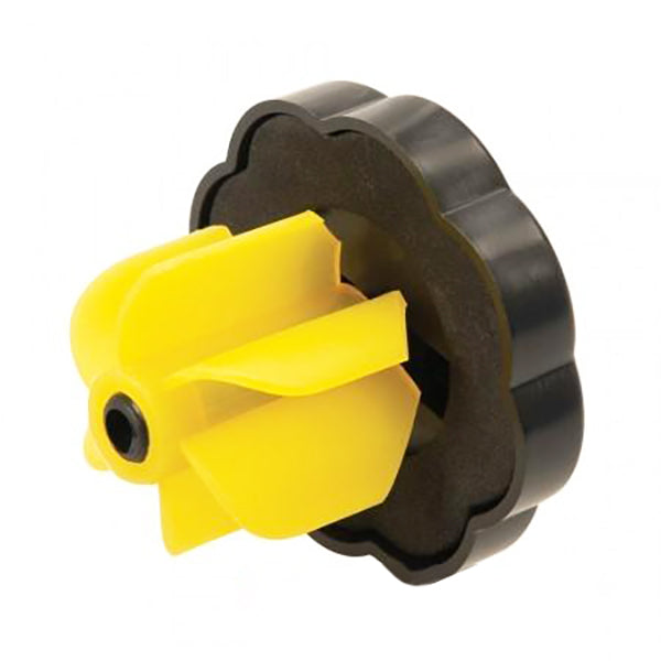 Capac universal pentru rezervor, PVC, negru cu galben