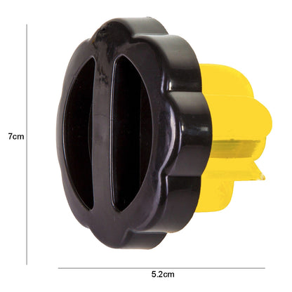 Capac universal pentru rezervor, PVC, negru cu galben