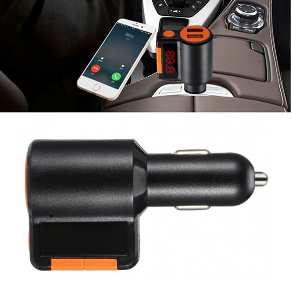 Car Kit Bluetooth, Modulator FM, Dual USB