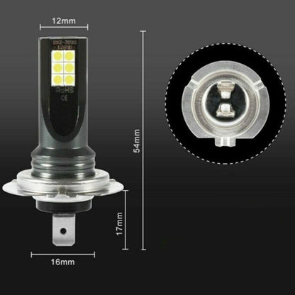 Set 2 Becuri auto LED H7, 120W/set, 12 LED SMD, 6000K, 12/24V