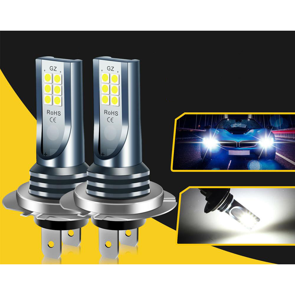 Set 2 Becuri auto LED H7, 120W/set, 12 LED SMD, 6000K, 12/24V