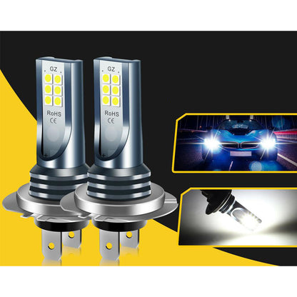 Set 2 Becuri auto LED H7, 120W/set, 12 LED SMD, 6000K, 12/24V
