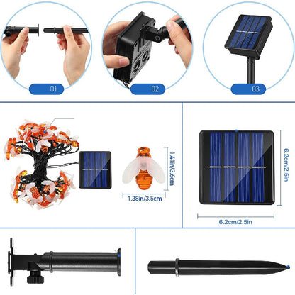 Instalatie solara albinute, 6,5 m, 50 de leduri
