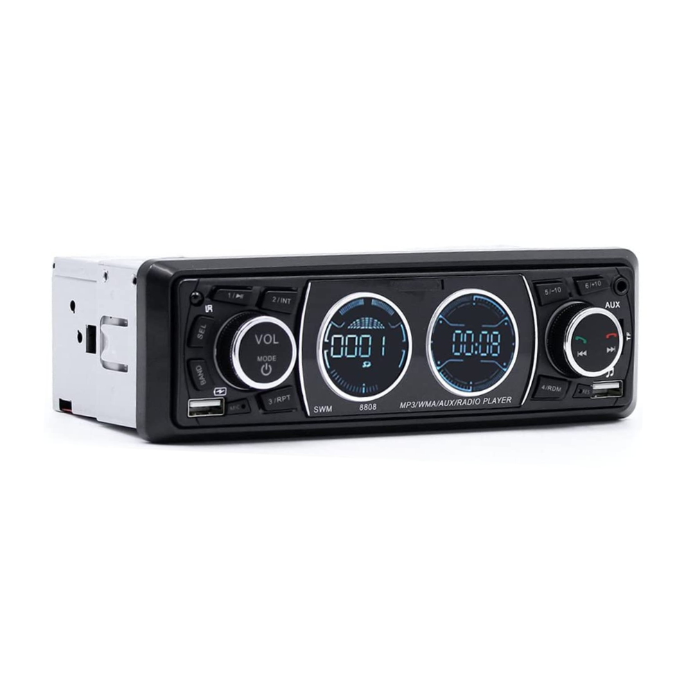 MP3 Player auto 1DIN, BT, Dual USB, TF, AUX, FM, SWM8808