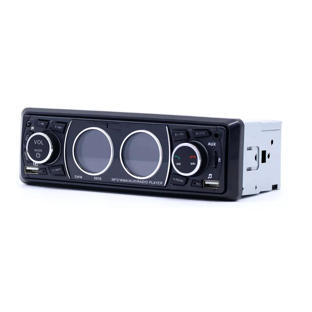 MP3 Player auto 1DIN, BT, Dual USB, TF, AUX, FM, SWM8808
