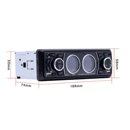 MP3 Player auto 1DIN, BT, Dual USB, TF, AUX, FM, SWM8808