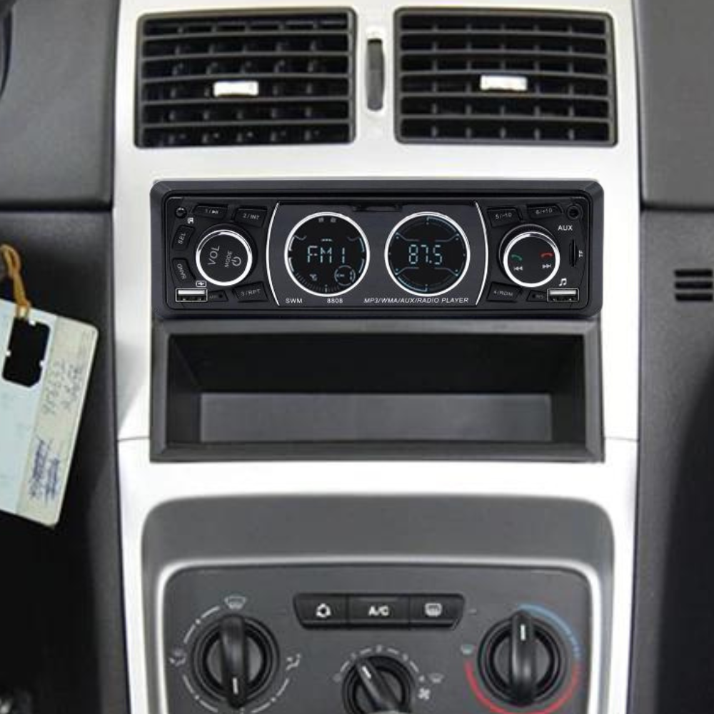 MP3 Player auto 1DIN, BT, Dual USB, TF, AUX, FM, SWM8808