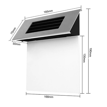 Numar de casa cu iluminare 4LED si incarcare solara, senzor