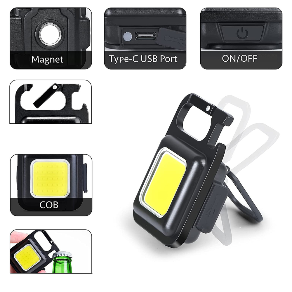 Breloc D912, lanterna, magnet, deschizator de sticle