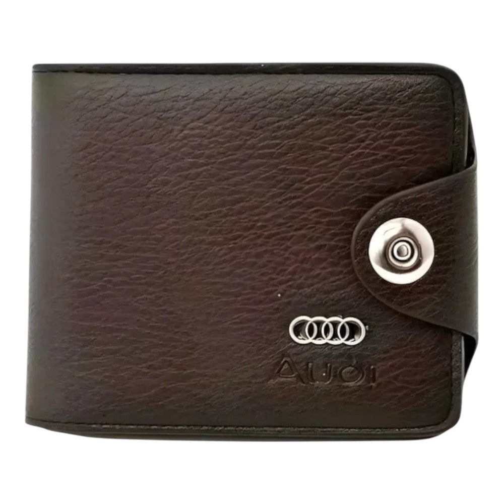 Portofel barbatesc cu insigna auto, BMW, Audi, Mercedes, VW, maro