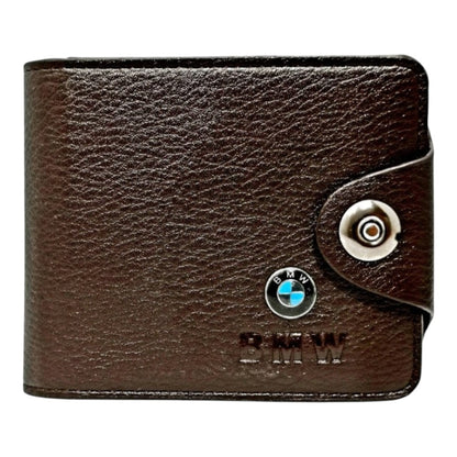 Portofel barbatesc cu insigna auto, BMW, Audi, Mercedes, VW, maro