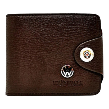 Portofel barbatesc cu insigna auto, BMW, Audi, Mercedes, VW, maro