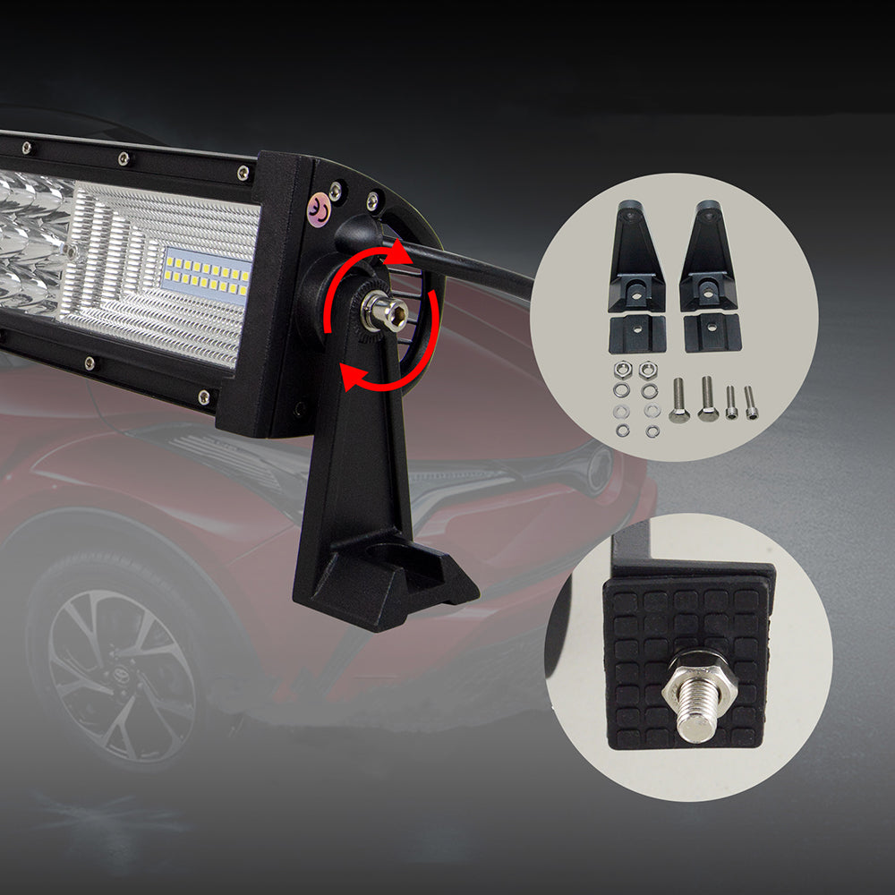 Proiector auto LED 90 SMD, suport, 388W, 53 cm, 12/24V