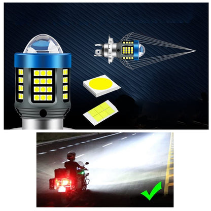 Bec H4, LED SMD, 160W, 6000k, 12/80V, lupa, doua faze