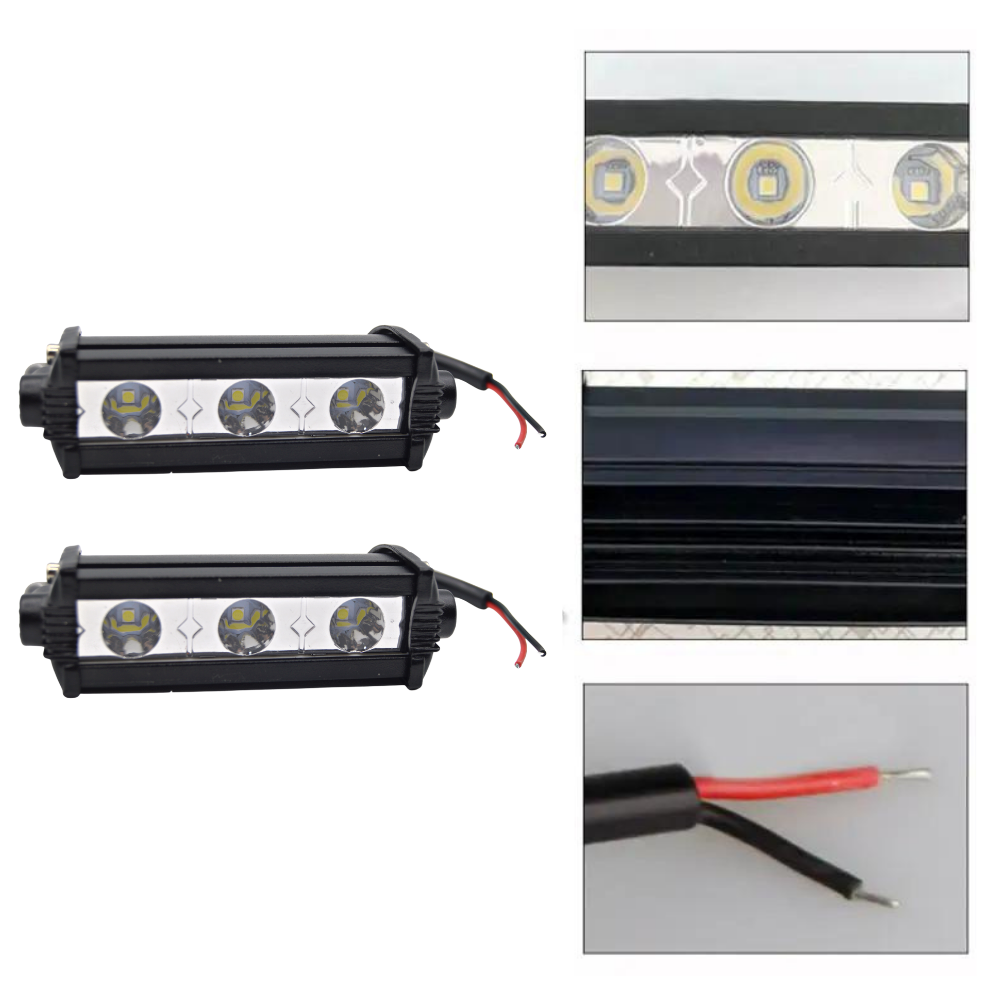 Set 2 proiectoare auto 3LED, 60W/set, 12/24V, 6000K