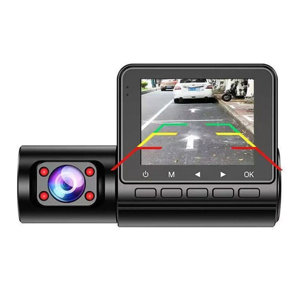 Camera auto tripla DVR, 1080P, ecran 2.4'', inregistrare automata