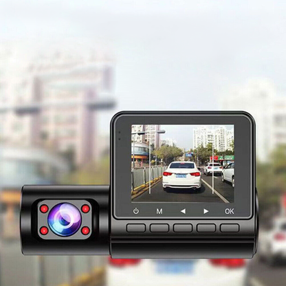 Camera auto tripla DVR, 1080P, ecran 2.4'', inregistrare automata