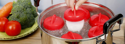 Set 6 dispozitive pentru fiert oua fara coaja