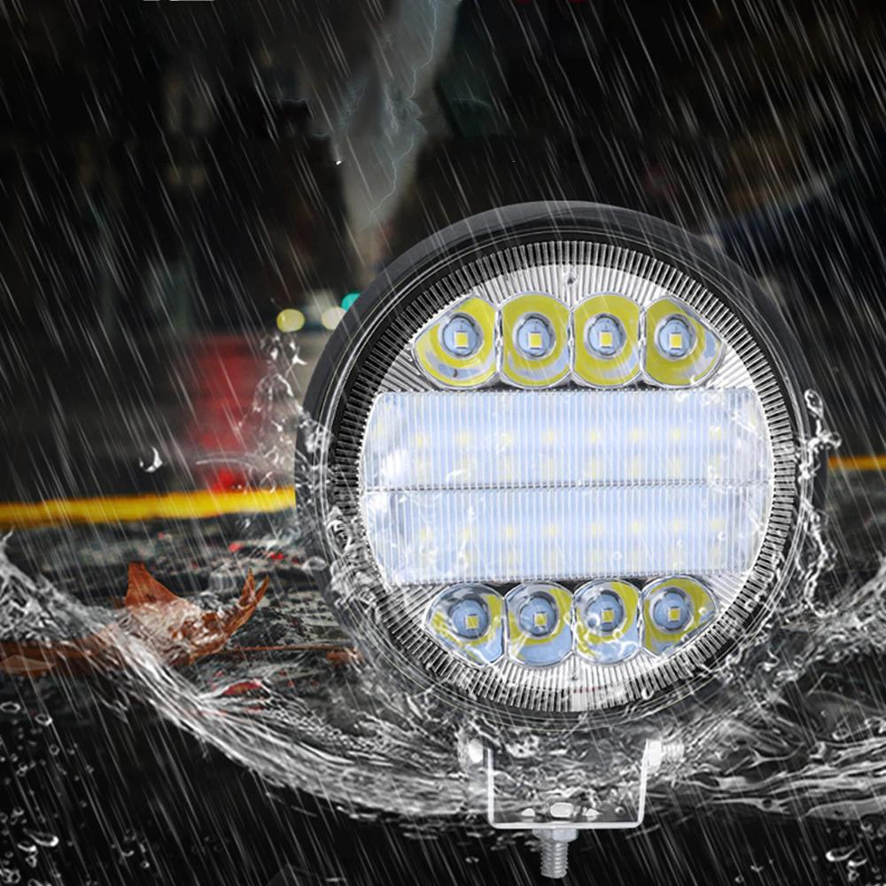 Set 2 x Proiectoare auto rotunde 24LED, 9/30V, 48W, combo