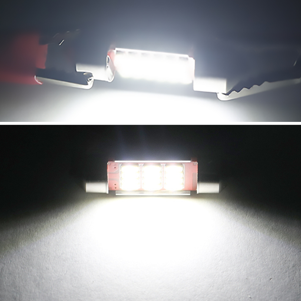 Set 2 Becuri auto LED 39mm, Canbus, 10W/set, 6000K, 12V, 12LED