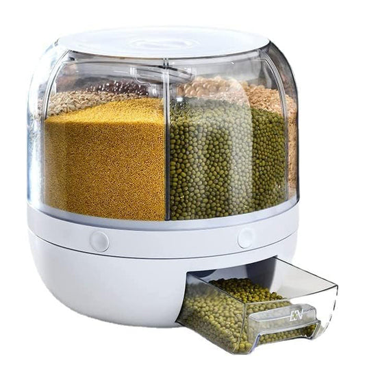 Organizator rotativ pentru cereale, 6 compartimente