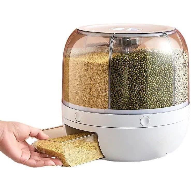 Organizator rotativ pentru cereale, 6 compartimente