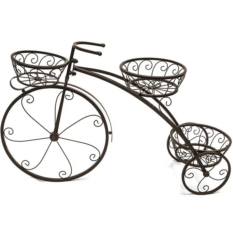 Suport ghivece design bicicleta vintage, 3 modele
