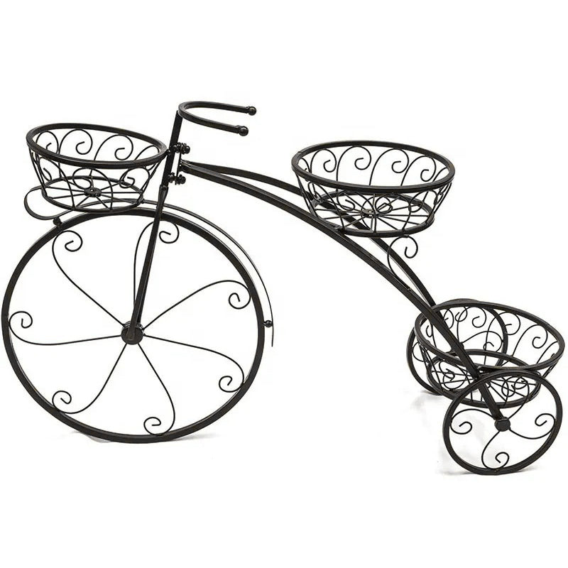 Suport ghivece design bicicleta vintage, 3 modele