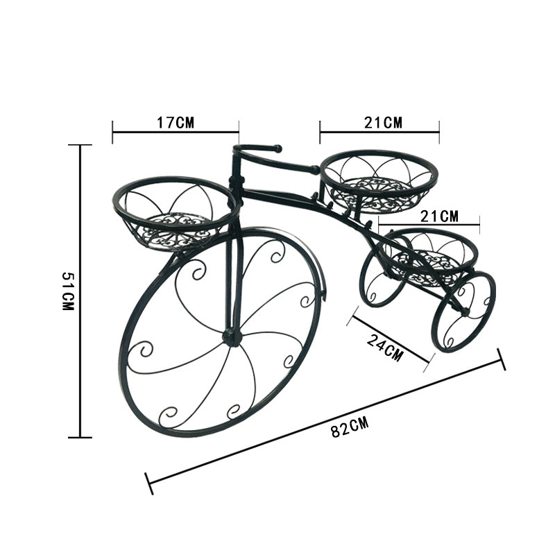 Suport ghivece design bicicleta vintage, 3 modele