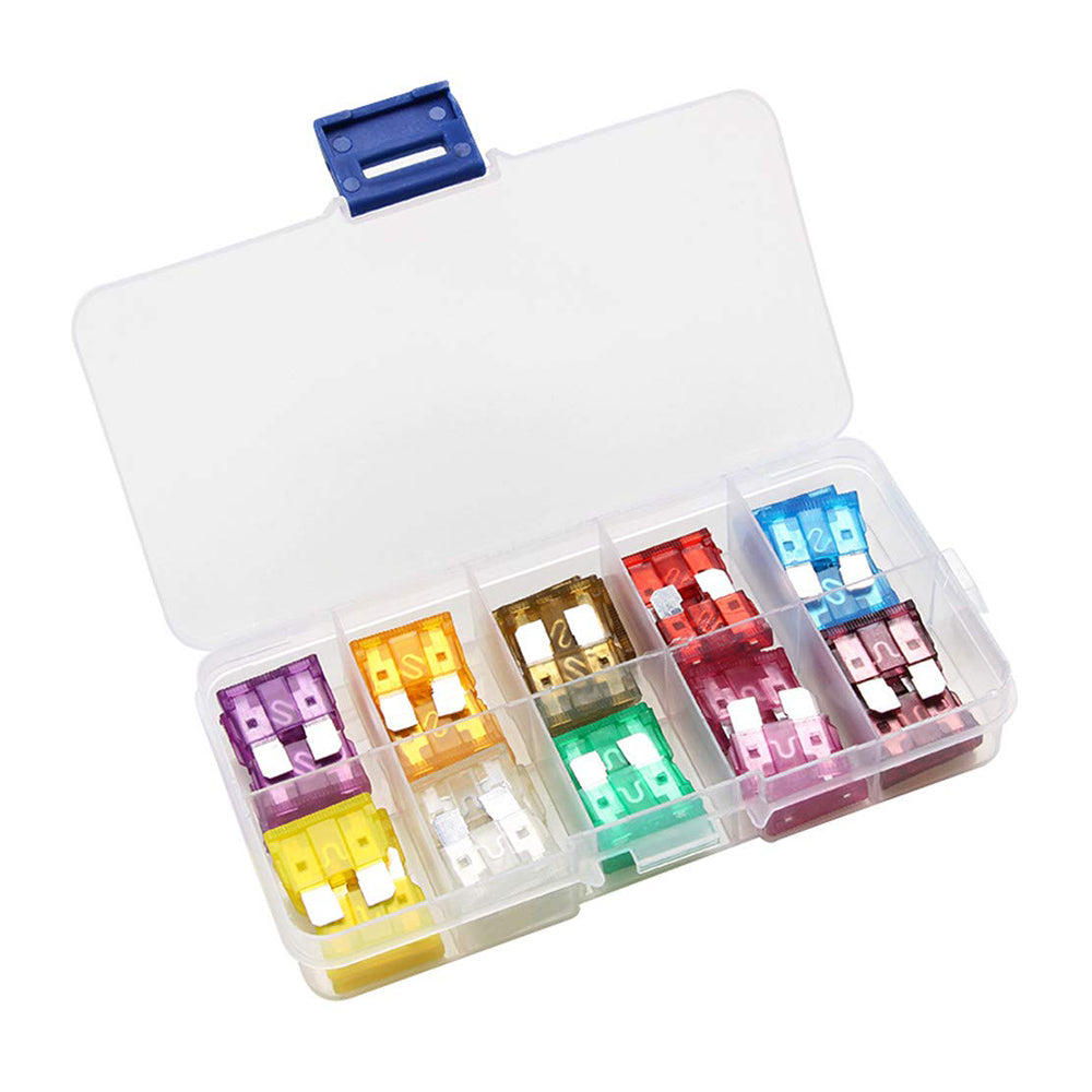 Set sigurante auto, de la 3A la 40A, 50 piese