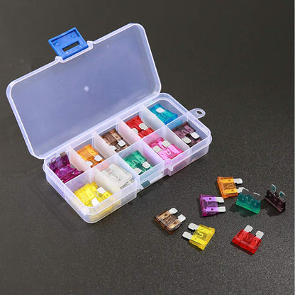 Set sigurante auto, de la 3A la 40A, 50 piese