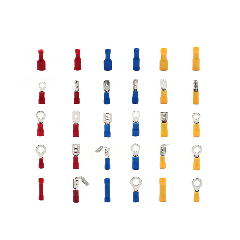 Trusa conectori electrici, 480 piese, 3 culori, cupru/PVC