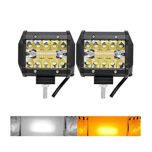 Set 2 Proiectoare auto LED, 120W/set, 2 moduri iluminare