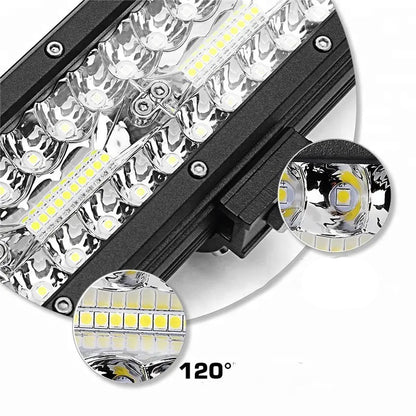 Proiector auto LED cu suport, 240W, 30.3cm