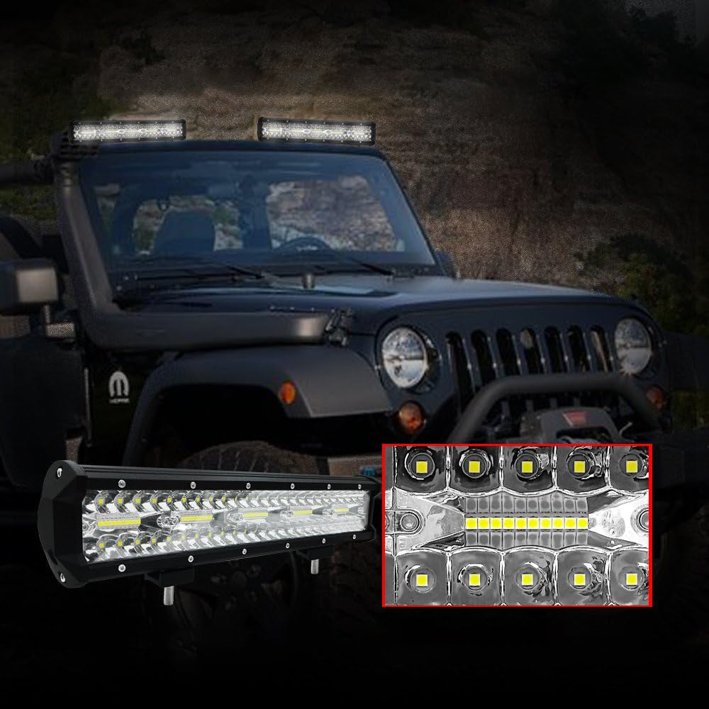 Proiector auto LED cu suport, 240W, 30.3cm