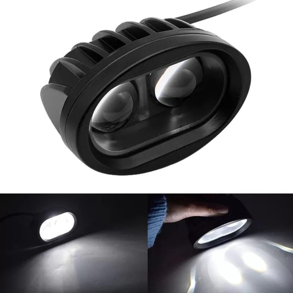 Proiector auto/moto 2LED CREE 20W, lupa 6D, 10/30V, 6000k, 1800lm