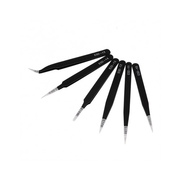 Set de 6 pensete metal, antistatice, ESD