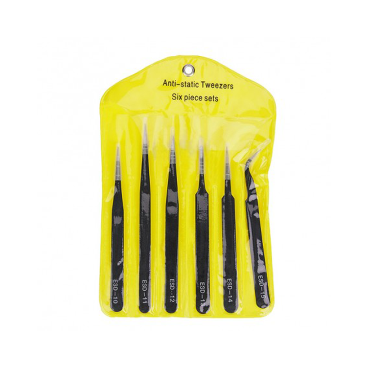 Set de 6 pensete metal, antistatice, ESD