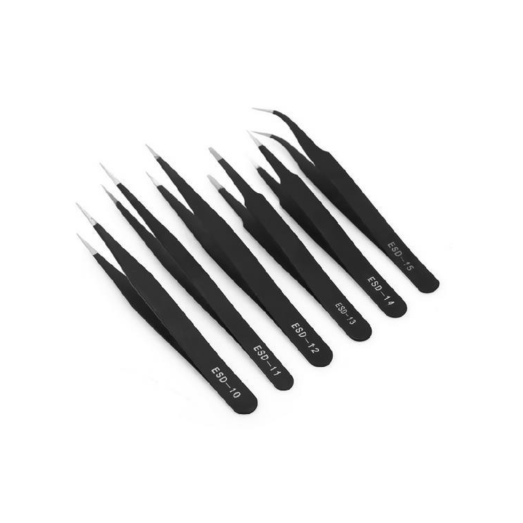 Set de 6 pensete metal, antistatice, ESD