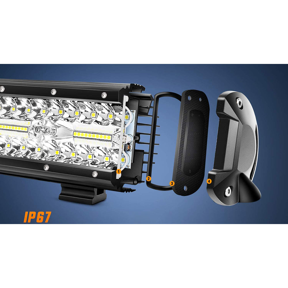 Proiector auto LED cu suport, 540W, 65.5cm