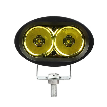 Proiector auto/moto LED CREE, 20W, 10/30V, 1800lm, geam galben