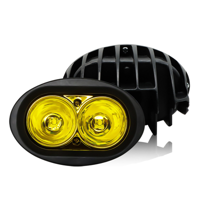 Proiector auto/moto LED CREE, 20W, 10/30V, 1800lm, geam galben