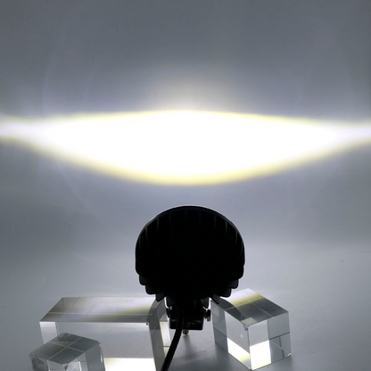 Proiector auto/moto 3LED, 30W, 10/30V, 6000K, lupa, rotund