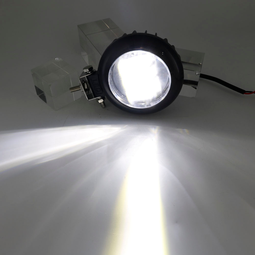 Proiector auto/moto 3LED, 30W, 10/30V, 6000K, lupa, rotund