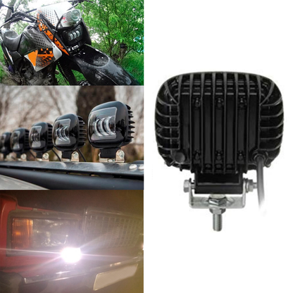 Proiector auto/moto 3LED, 30W, 10/30V, 6000K, lupa