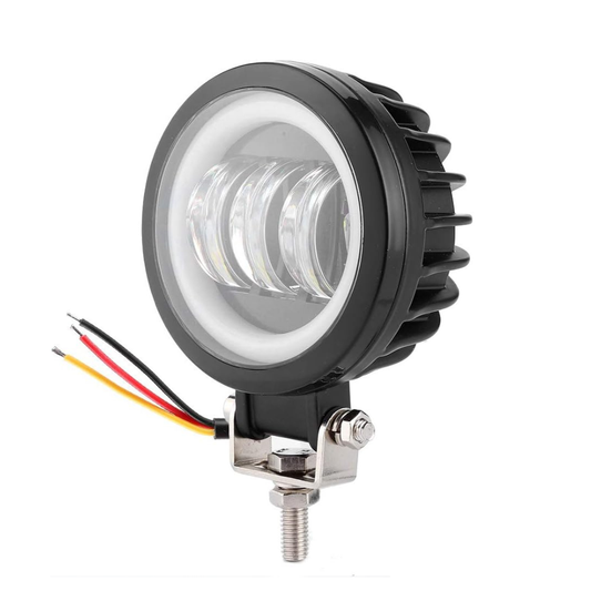 Proiector auto 3LED 80W, stroboscop, 10/30V, lumina alba/albastra