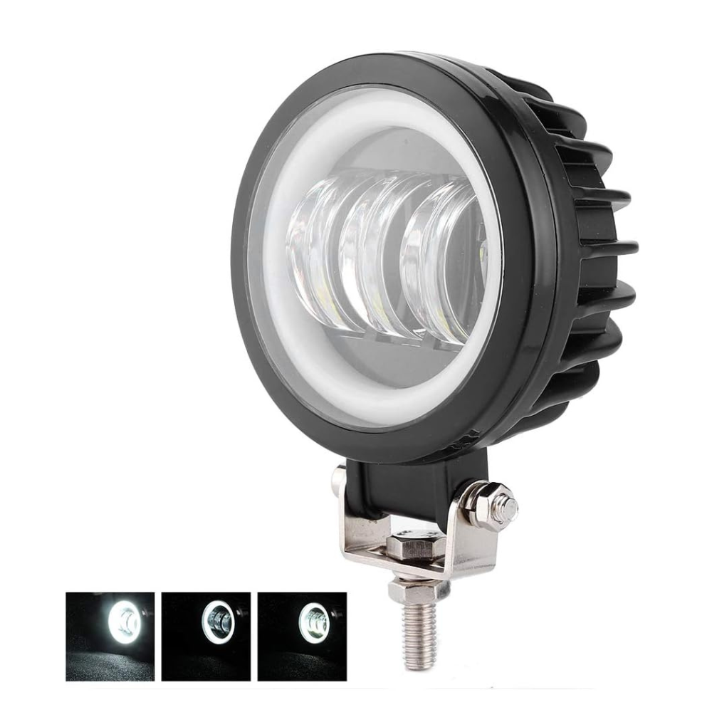 Proiector auto 3LED 80W, stroboscop, 10/30V, lumina alba/albastra